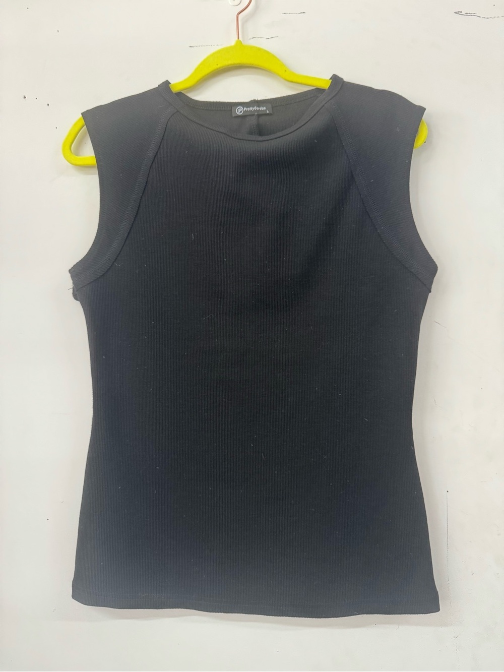 Pretty Garden Black Sleeveless Too L
